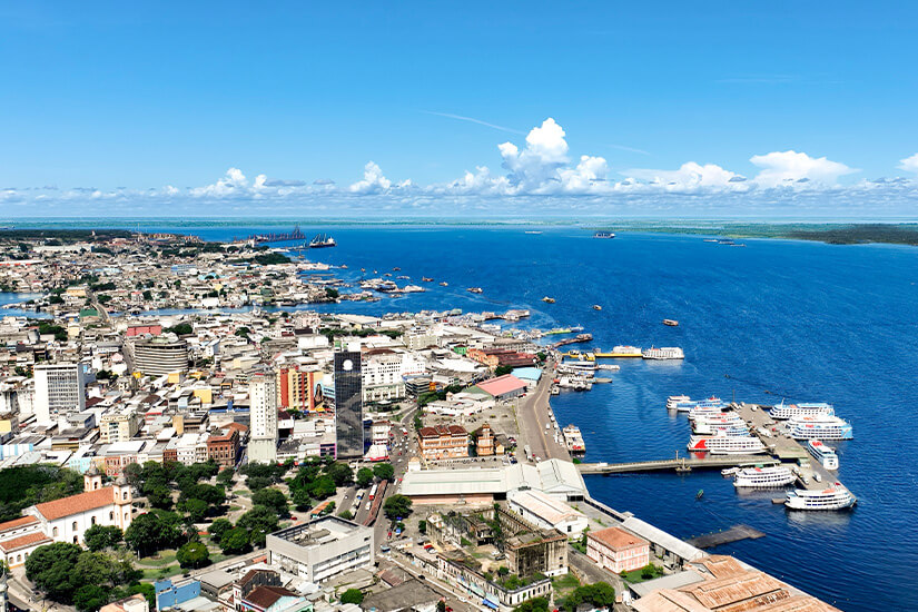 Manaus Brasilien Willkommen