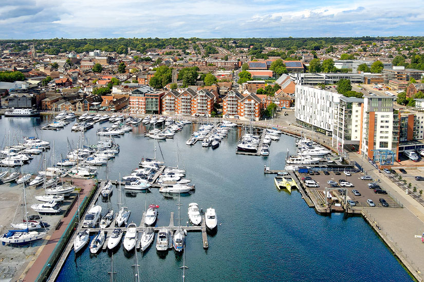 Ipswich England Waterfront