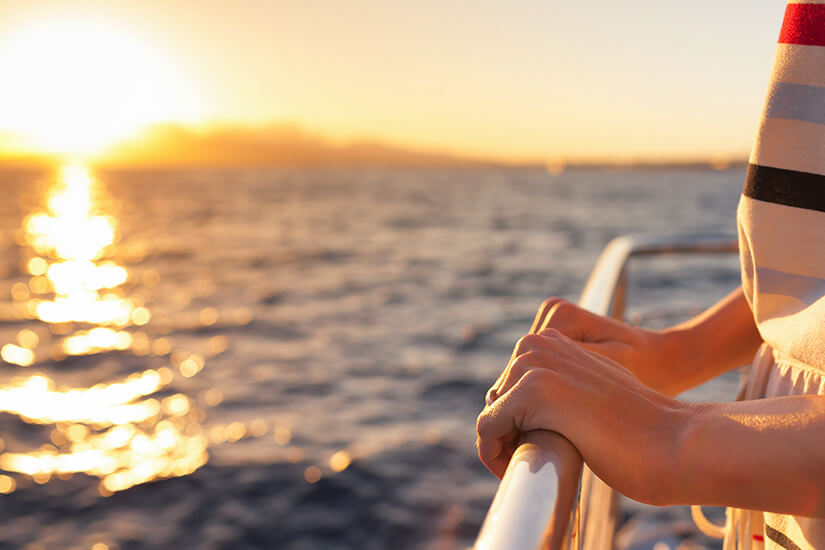 Tipps gegen Seekrankheit Sonnenuntergang
