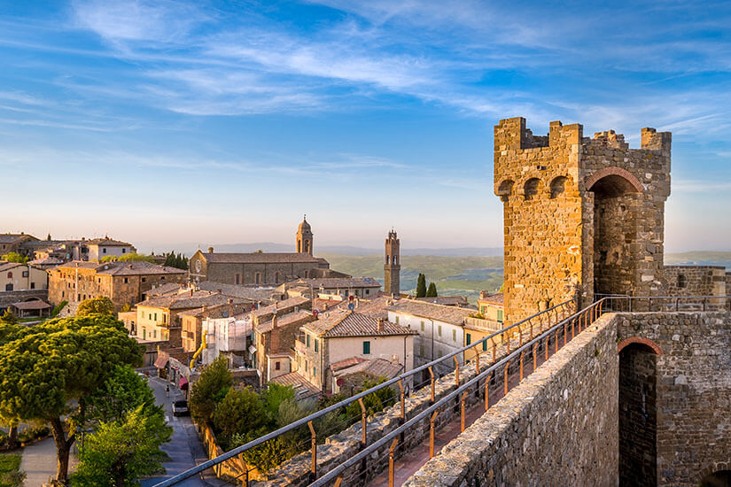 Montalcino Italien Stadtmauer