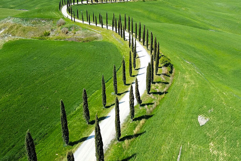 Montalcino Italien Radweg