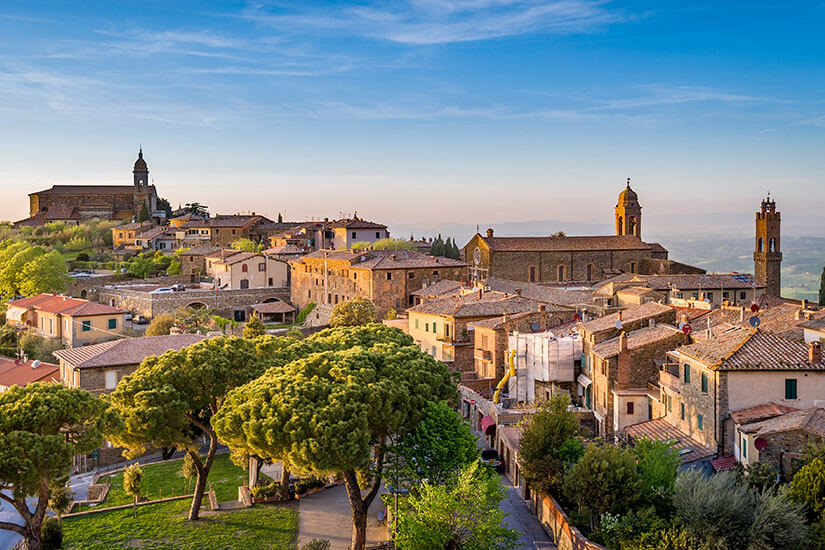 Montalcino Italien Fruehling