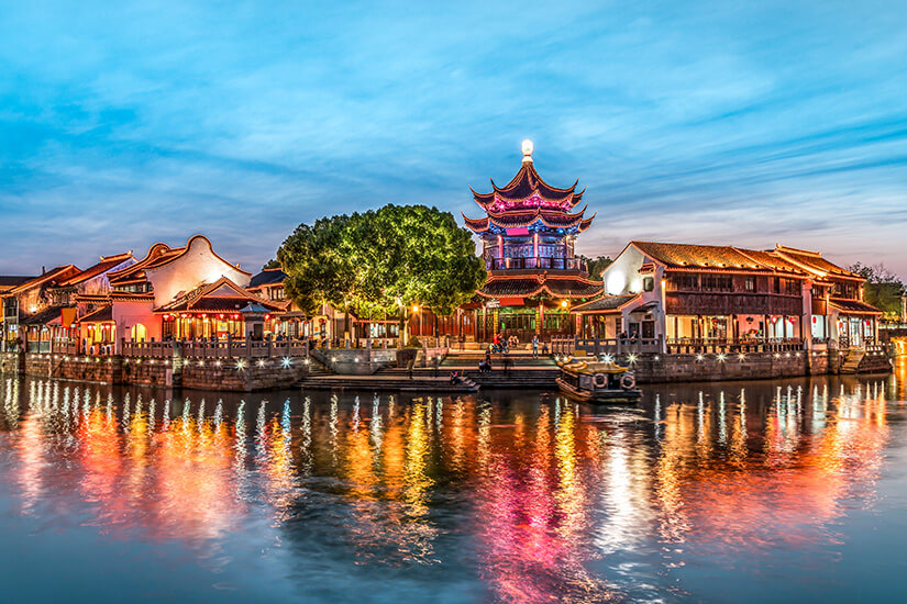 Suzhou China Kanalfahrt