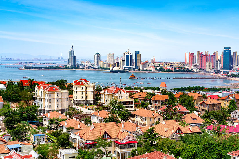 Qingdao China Willkommen