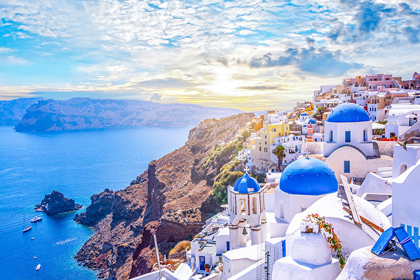 Schoenste Inseln der Welt Santorin