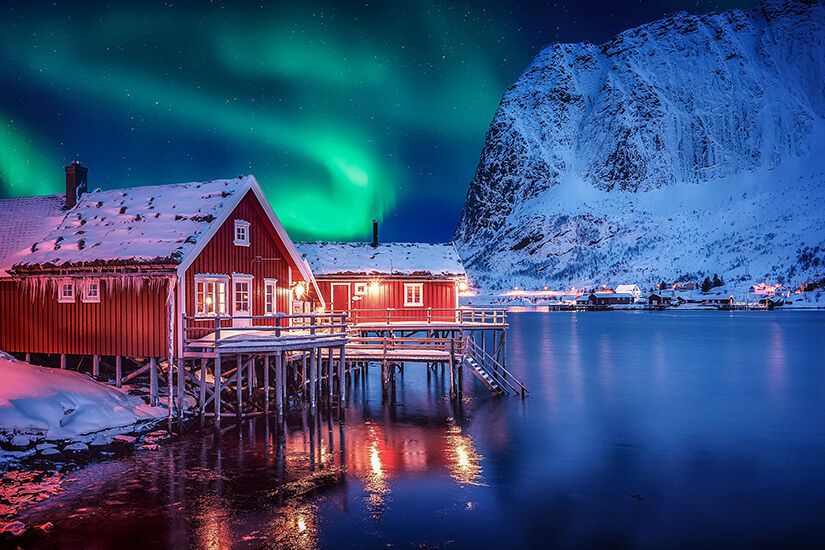 Reine Norwegen Winter