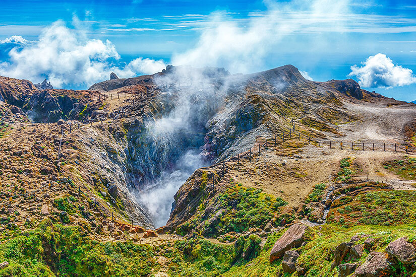 Guadeloupe Soufriere Vulkan