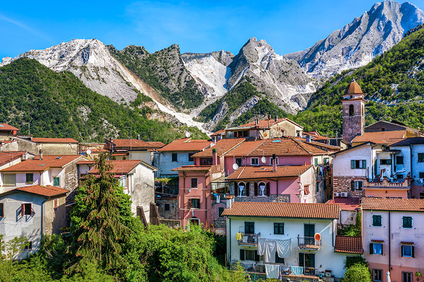 Carrara Italien Willkommen