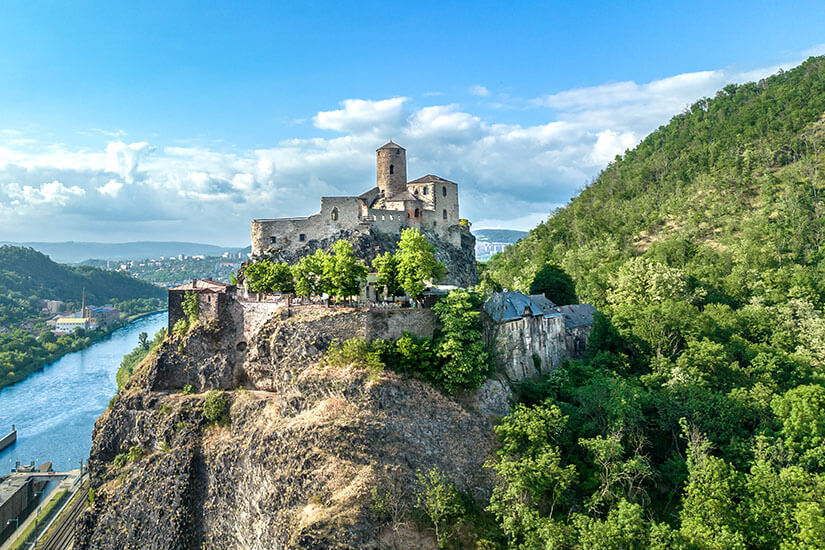 Usti nad Labem Tschechien Burg