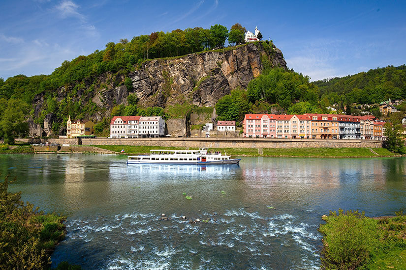 Usti nad Labem Tschechien Boot