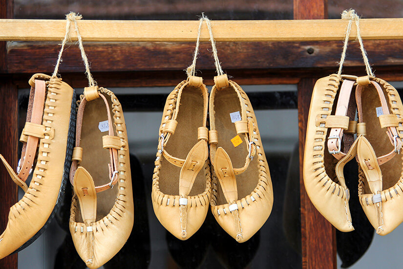 Souvenirs Bulgarien Lederschuhe