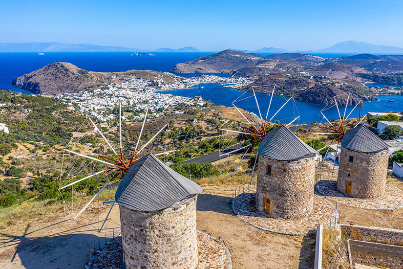 Patmos Griechenland Windmills