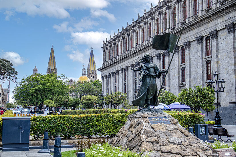 Guadalajara Mexiko Statue