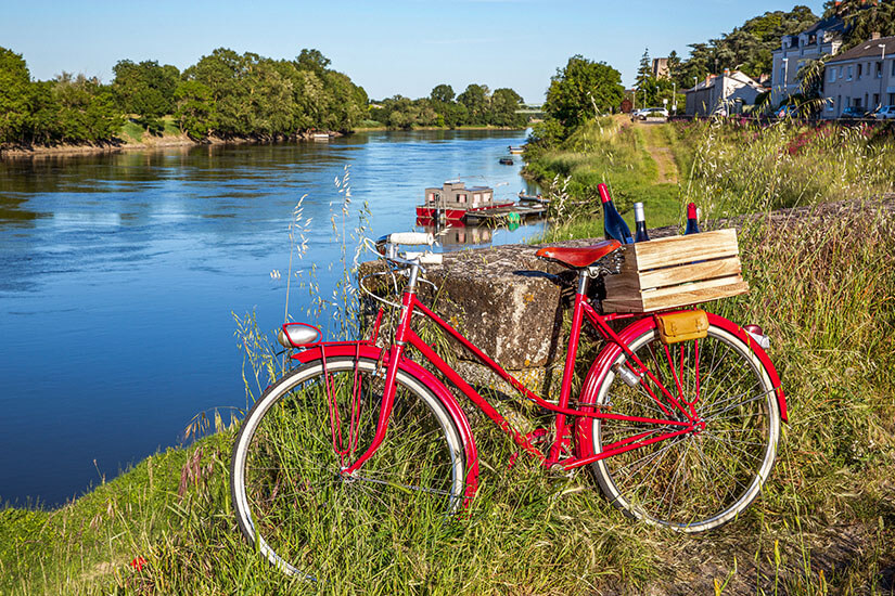 Loiretal Frankreich Fahrrad