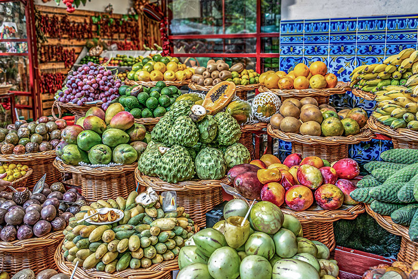 Calheta Madeira Früchte auf Markt