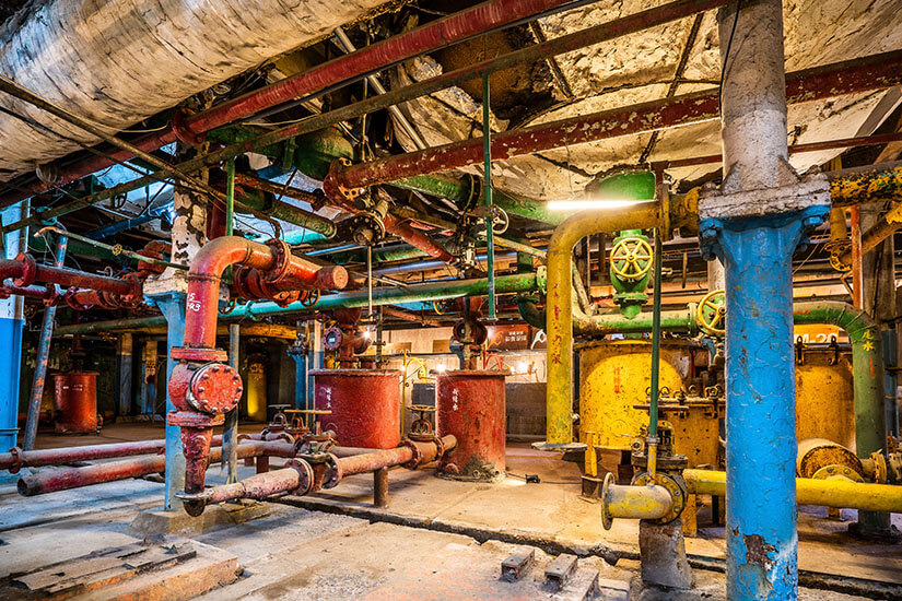 Das Ten Drum Cultural Village ist eine ehemalige Zuckerfabrik, die in einen faszinierenden Kunst- und Erlebnispark verwandelt wurde. Bunte Rohre, alte Maschinen und industrielle Strukturen werden hier mit Trommelmusik und kreativen Installationen kombiniert. Tagsüber locken interaktive Ausstellungen, abends sorgen Lichtinstallationen für eine besondere Stimmung im Bereich Tainan Nightlife. Tainan Taiwan Ten Drum