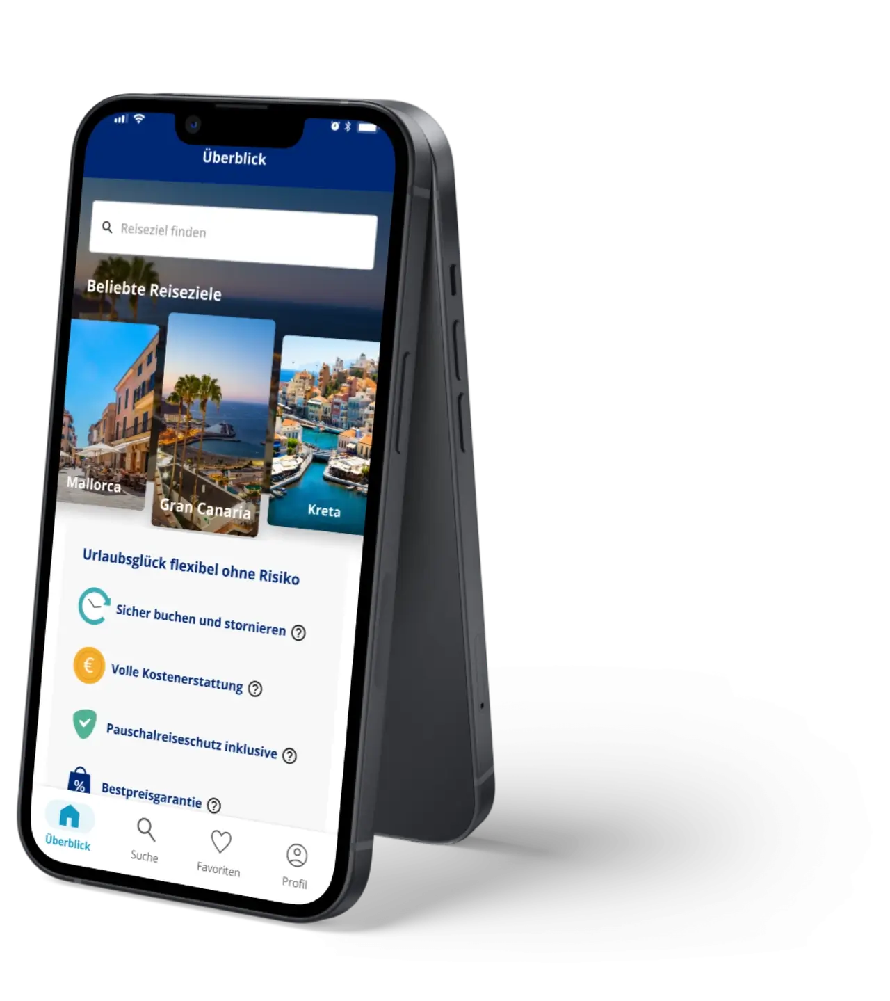 ab in den urlaub App auf dem Smartphone