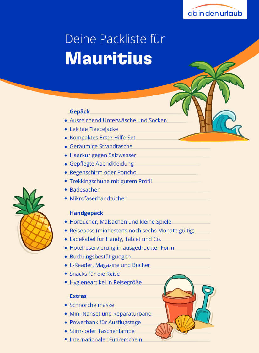 Packliste Mauritius Checkliste