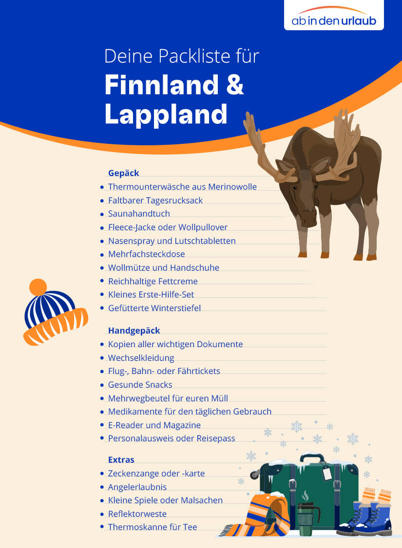 Packliste Finnland Checkliste