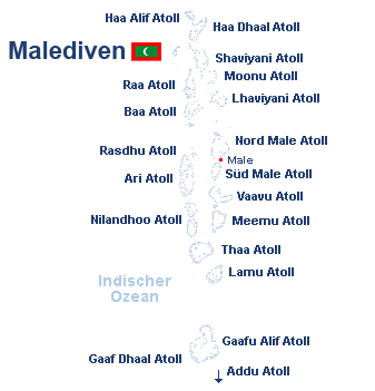 Malediven Landkarte