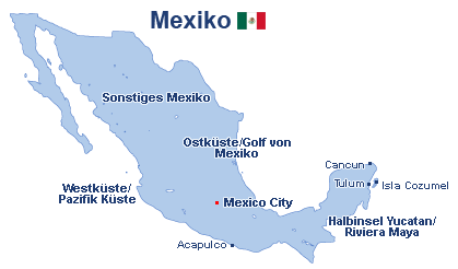 Mexiko Landkarte